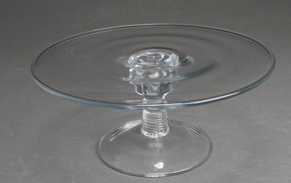 Appraisal: WILLIAM YEOWARD CRYSTAL CAKE STAND SIGNED ON BASE H IN