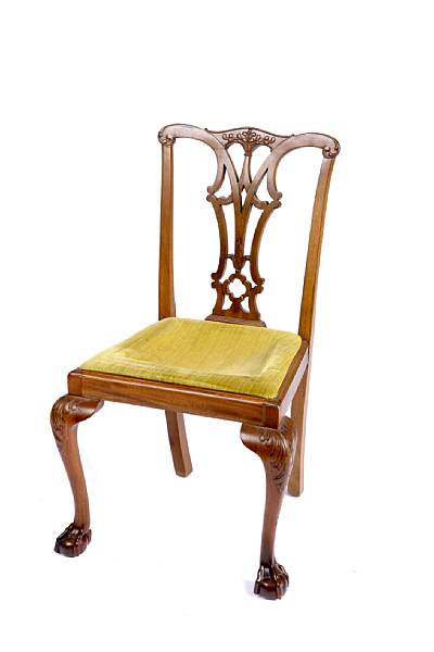 Appraisal: A pair of George III style side chairs together with