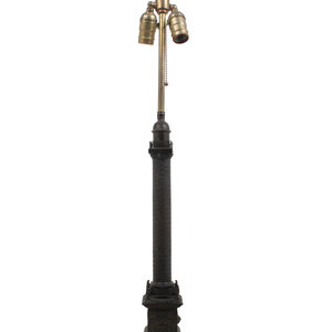 Appraisal: A Grand Tour Bronze Vendome Column Mounted as a Lamp