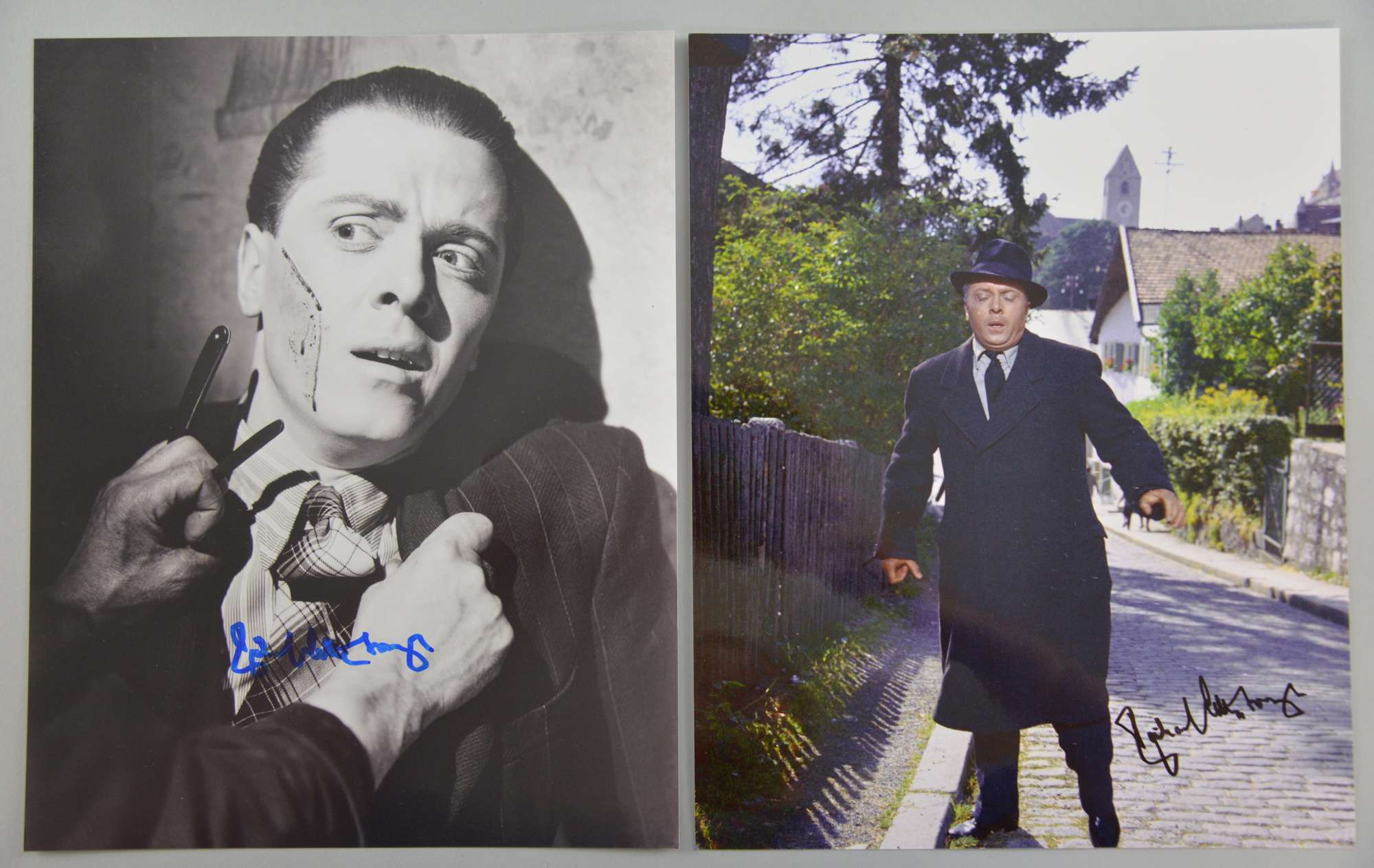 Appraisal: Richard Attenborough Actor two signed photographs x inches