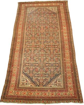 Appraisal: An Estate Bidjar Runner Very low wool pile on cotton