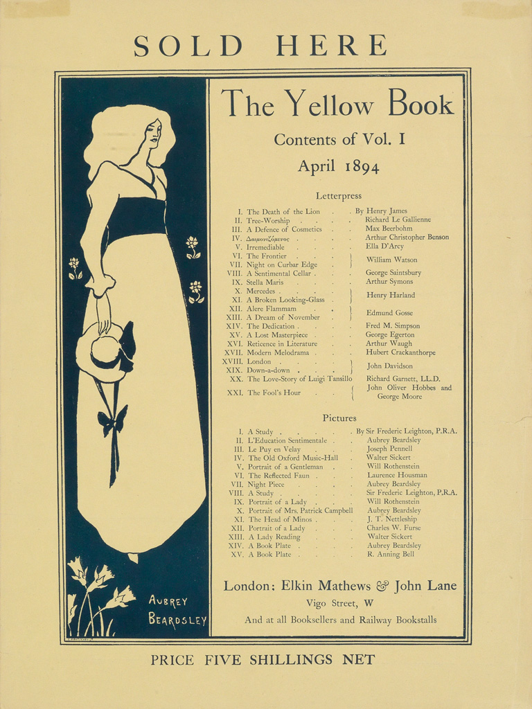 Appraisal: AUBREY BEARDSLEY - THE YELLOW BOOK APRIL x inches x