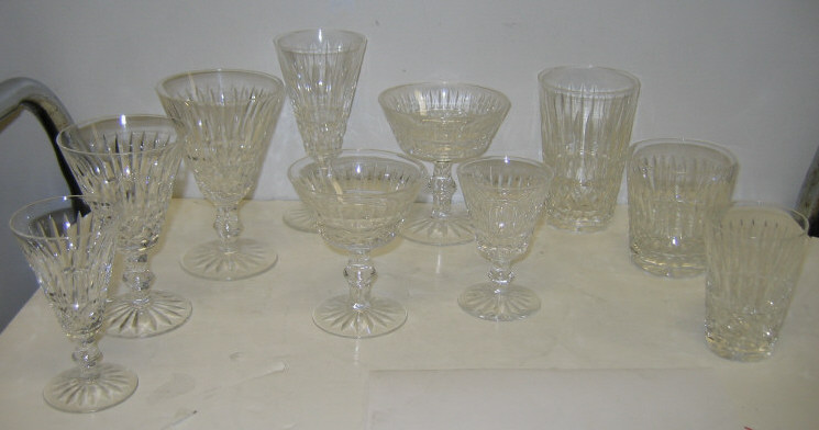 Appraisal: WATERFORD CRYSTAL STEMWARE SET Tramore pattern ten-piece suit for eight