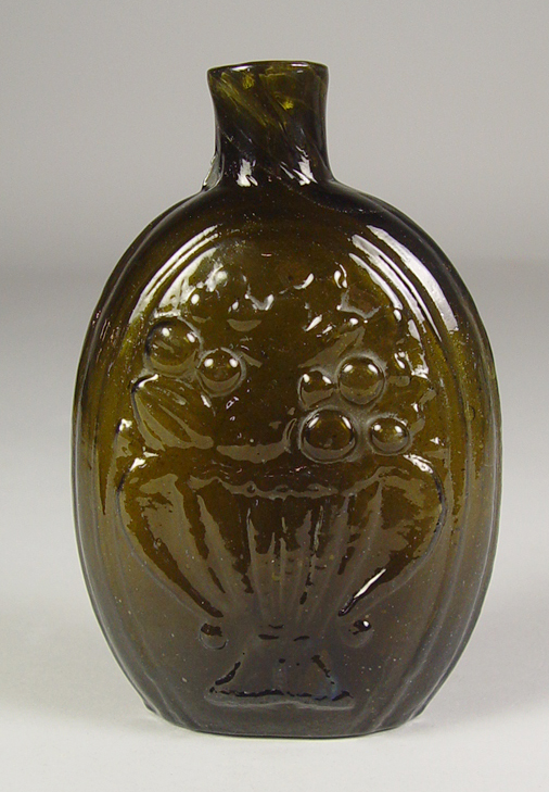 Appraisal: Cornucopia Urn Flask Mid th Century Cornucopia on one side