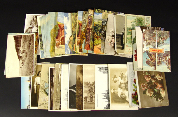 Appraisal: Bundle of mixed postcards including a photographic view of St