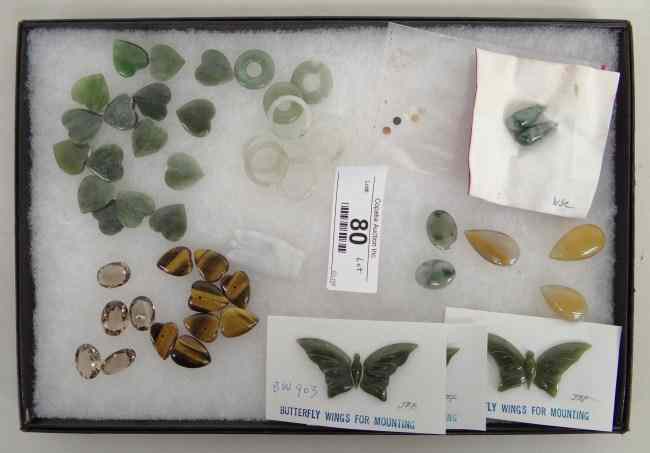 Appraisal: Lot misc Asian Jade and various stone carvings