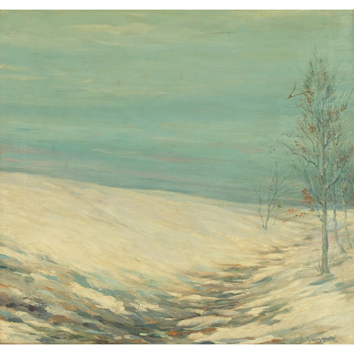 Appraisal: William B Mundie American early th century Winter Path c