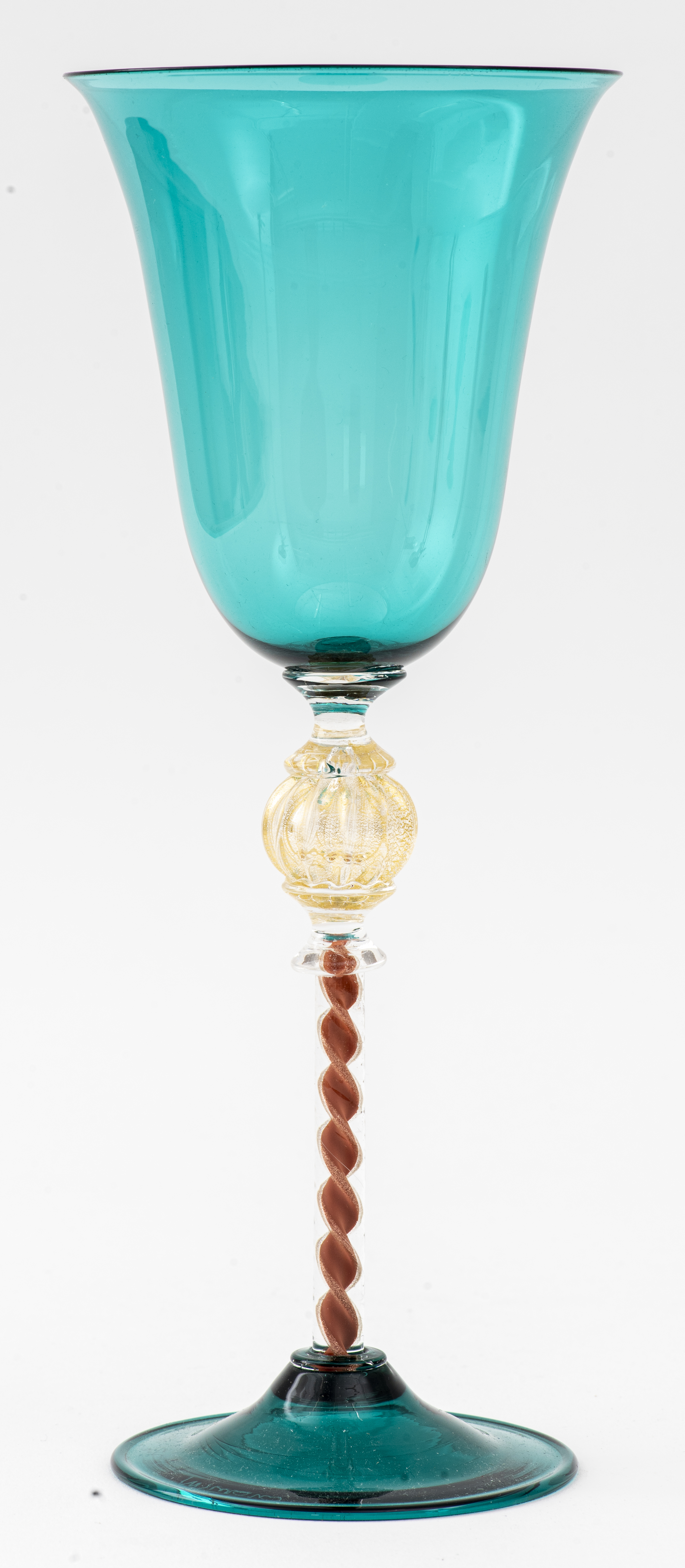 Appraisal: DAVIDE FUIN VENETIAN MURANO GLASS GOBLET Davide Fuin Venetian Murano