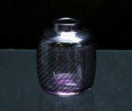 Appraisal: A violet and clear glass Kosta vase cm high