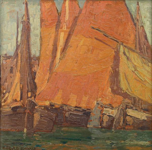 Appraisal: Edgar Payne - Fishing Boats and Sails signed 'Edgar Payne'