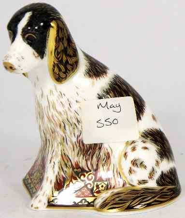 Appraisal: Royal Crown Derby Paperweight Molly Dog Boxed