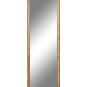 Appraisal: A Louis XVI Style Carved and Gray Painted Pier Mirror