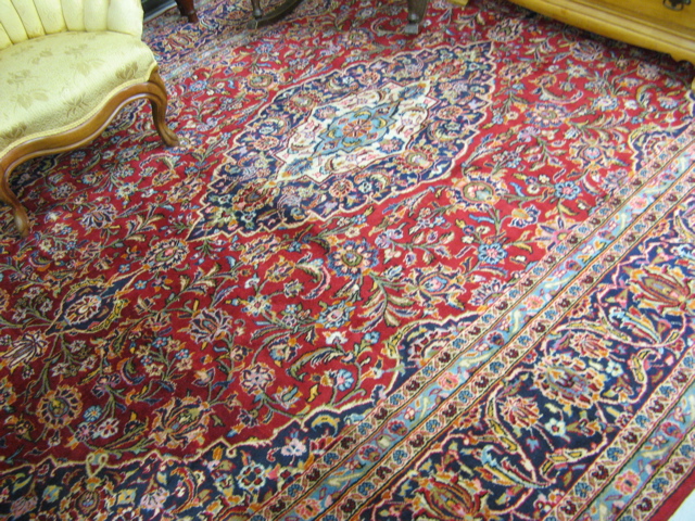 Appraisal: PERSIAN ARDAKAN CARPET Yazd Province central Iran floral and central