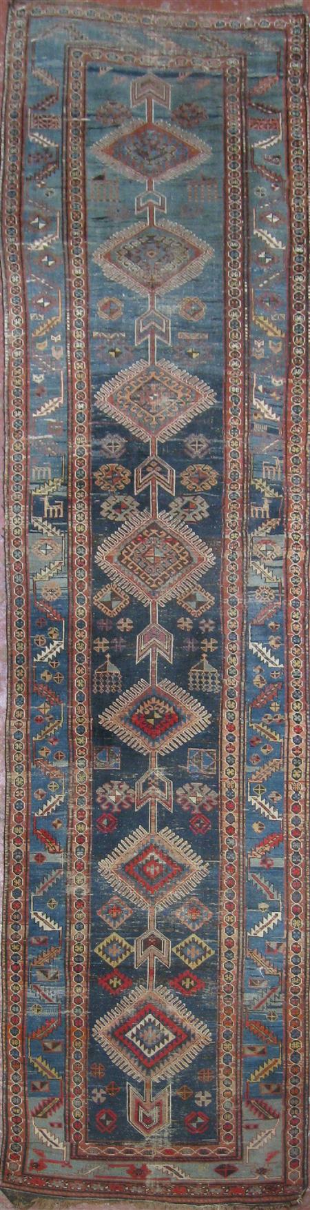 Appraisal: A Kuba runner late th early th century the abrash