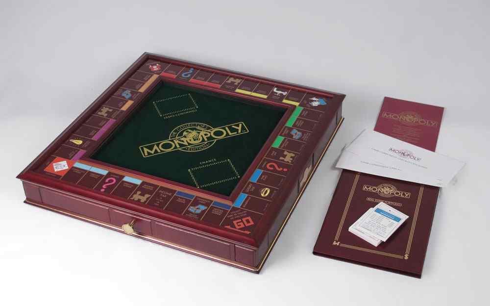 Appraisal: FRANKLIN MINT MONOPOLY GAME Self storing complete with replicas of