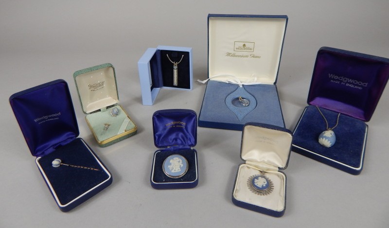 Appraisal: A quantity of Wedgwood Jasperware jewellery to include a Millennium