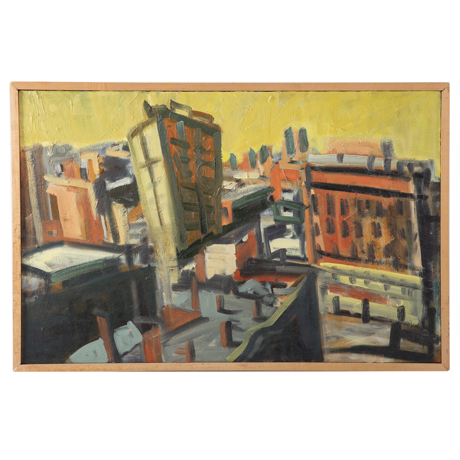 Appraisal: TODD ARSENAULT VIEW FROM THE MONUMENT OIL American th century