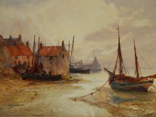 Appraisal: Frederick W Scarbrough watercolor Frederick W Scarbrough English - -