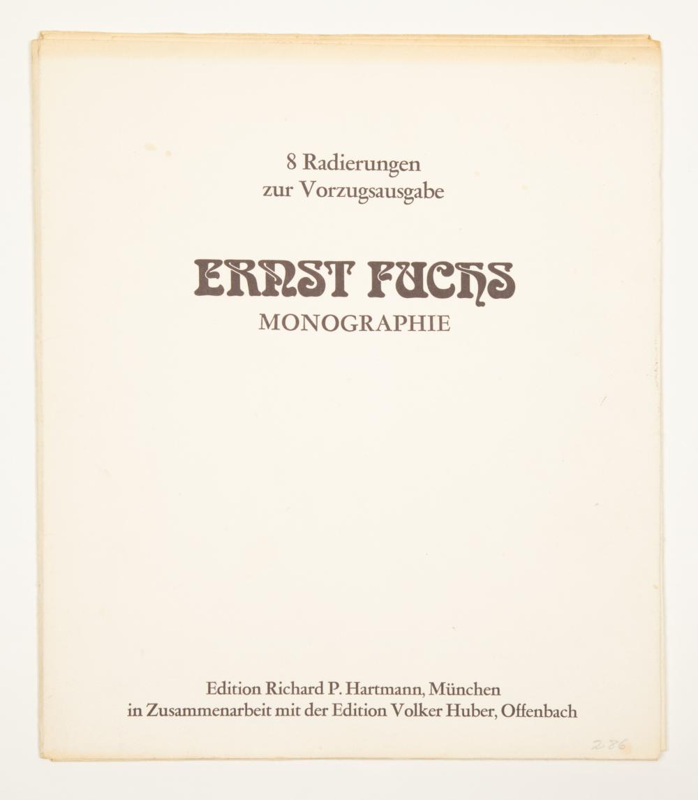 Appraisal: Ernst Fuchs Austrian - Radierungen zur Vorzugsausgabe Ernst Fuchs Monographie