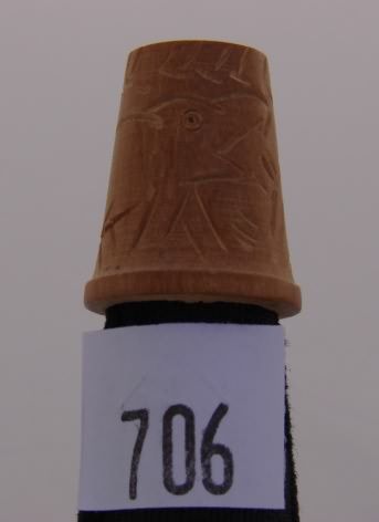 Appraisal: Wooden carved elephant thimble