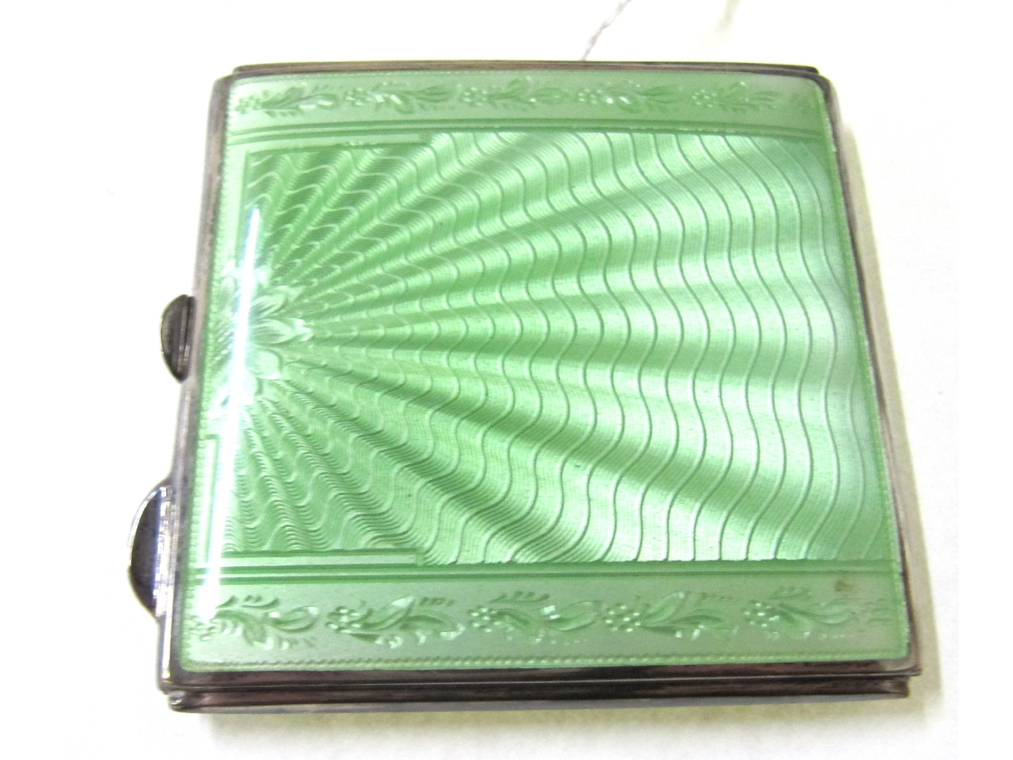 Appraisal: A silver and enamel compact Birmingham