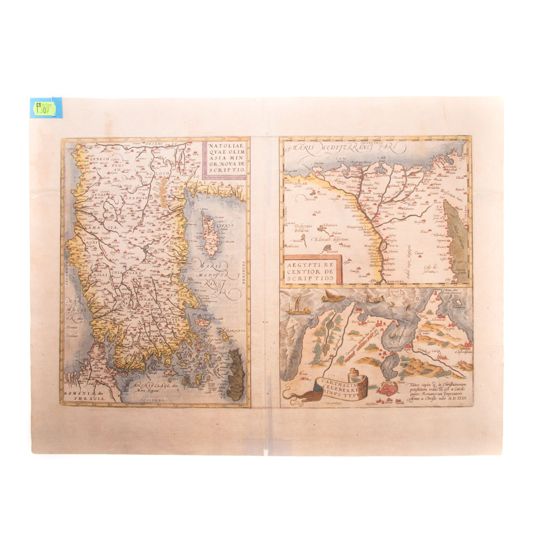 Appraisal: Ortelius Three maps of the Near East Three maps printed