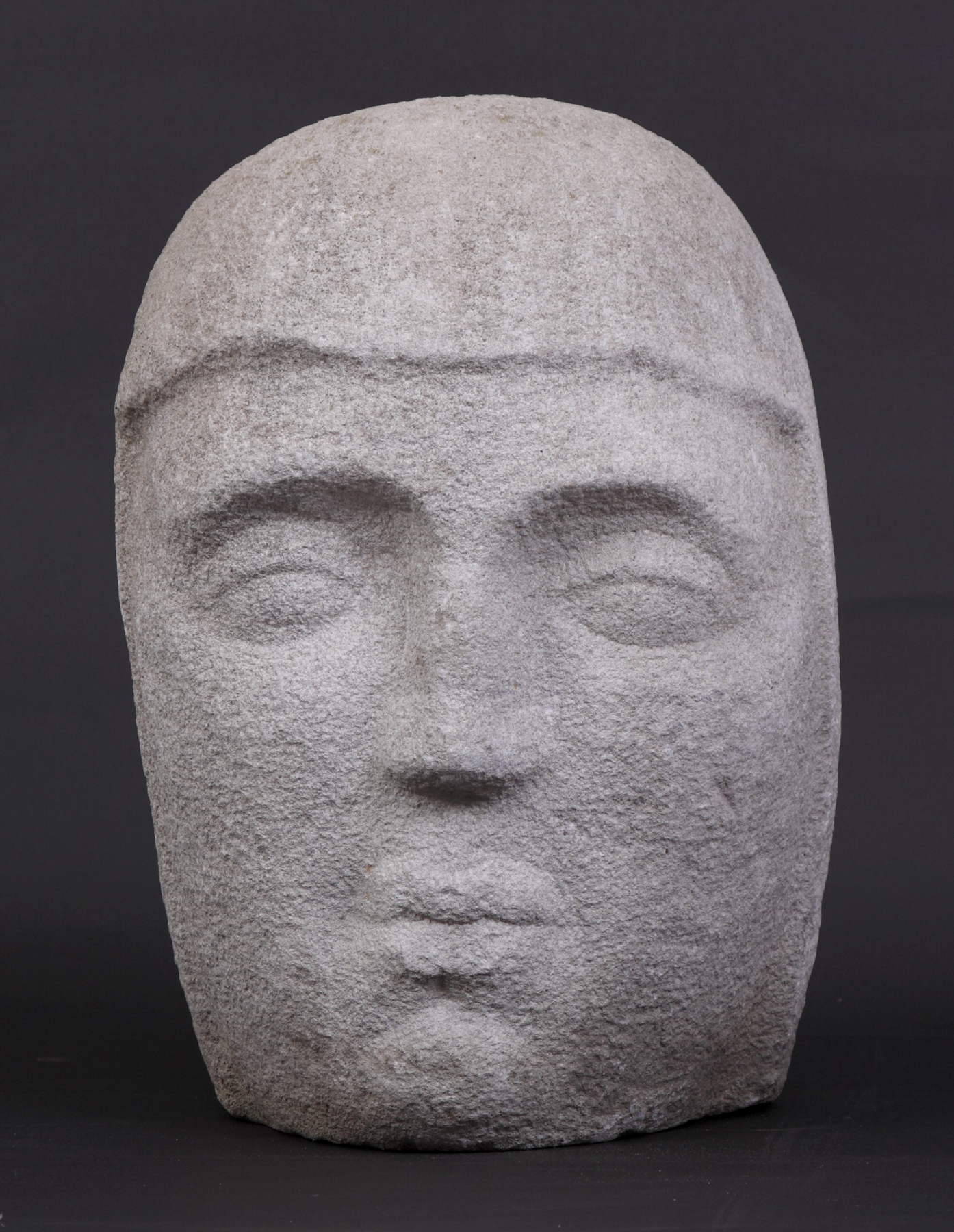 Appraisal: Carved Limestone Head Very good Ht