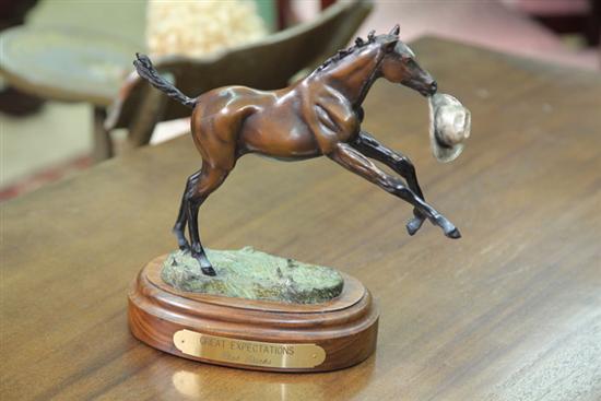 Appraisal: HORSE STATUE Bob Parks Arizona - statue of a horse