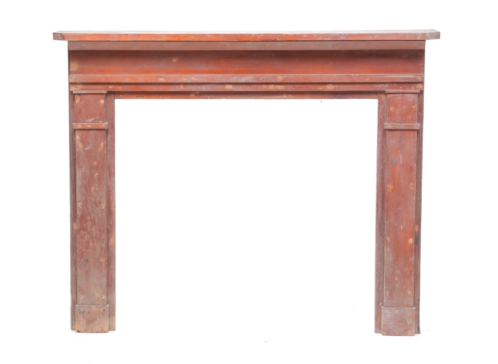 Appraisal: Second quarter th century pine Shelf with cut corners and