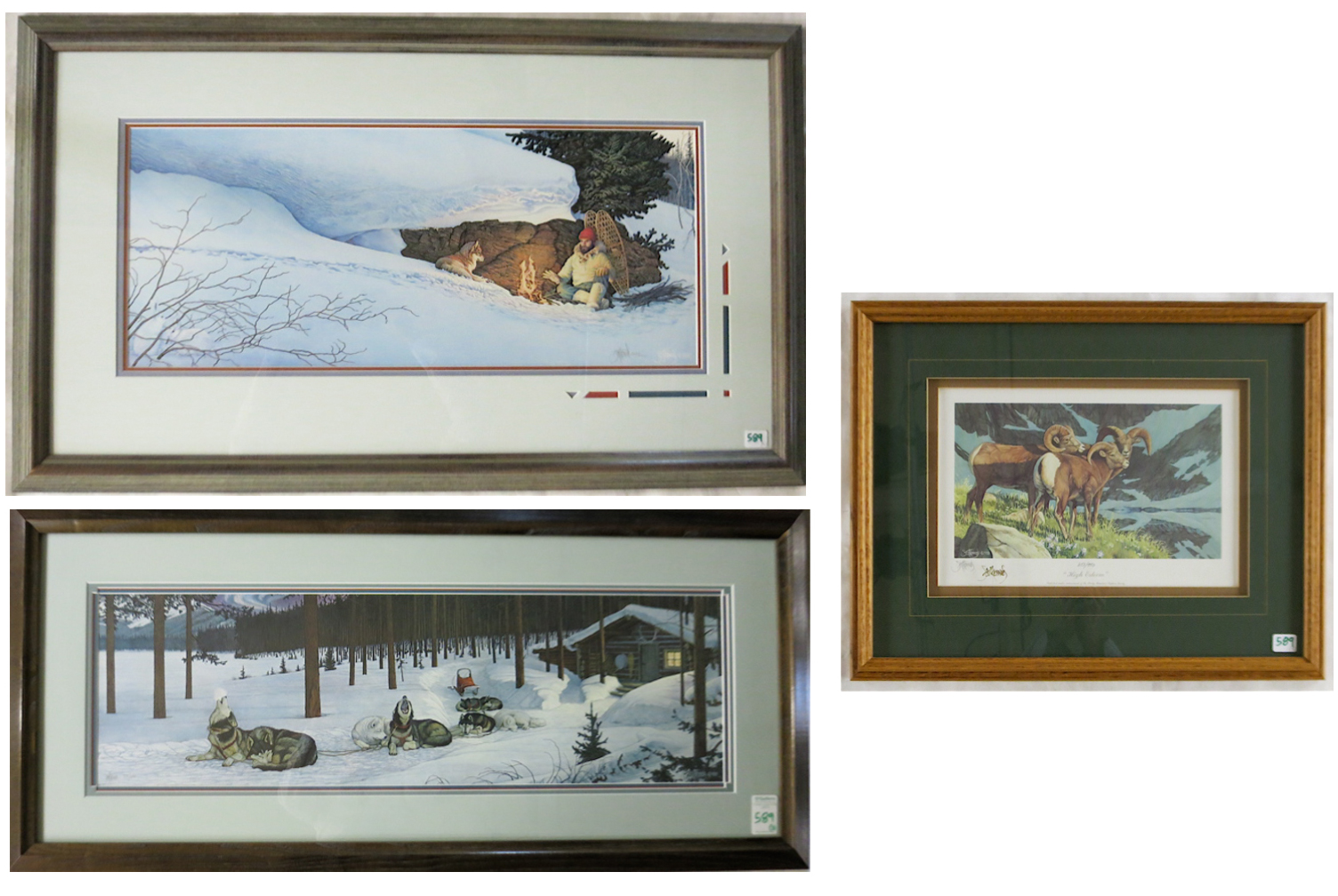 Appraisal: SCOTT KENNEDY THREE OFF-SET LITHOGRAPHS Colorado born After Dinner Music