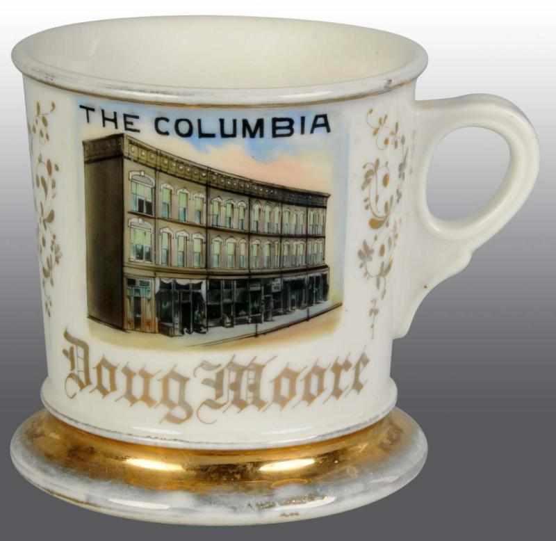 Appraisal: Hotel Columbia Shaving Mug Description Extremely rare image Stamped with