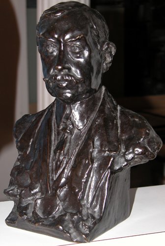 Appraisal: Alfredo Pina bronze sculpture Bust of A Man Artist Pina