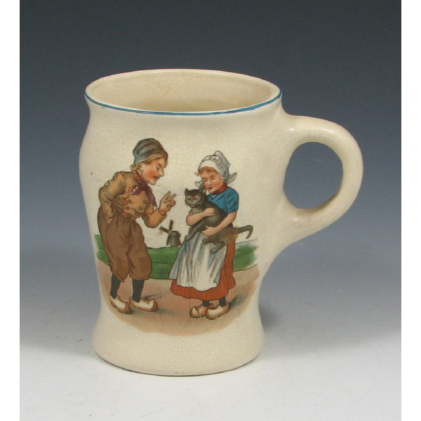 Appraisal: Roseville Dutch Creamware Mug - Excellent Roseville Dutch Creamware mug