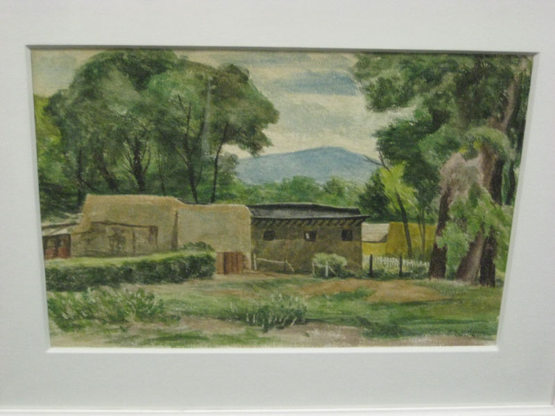 Appraisal: WILLIAM DICKERSON AMERICAN - HOUSES OF TAOS watercolor on paper