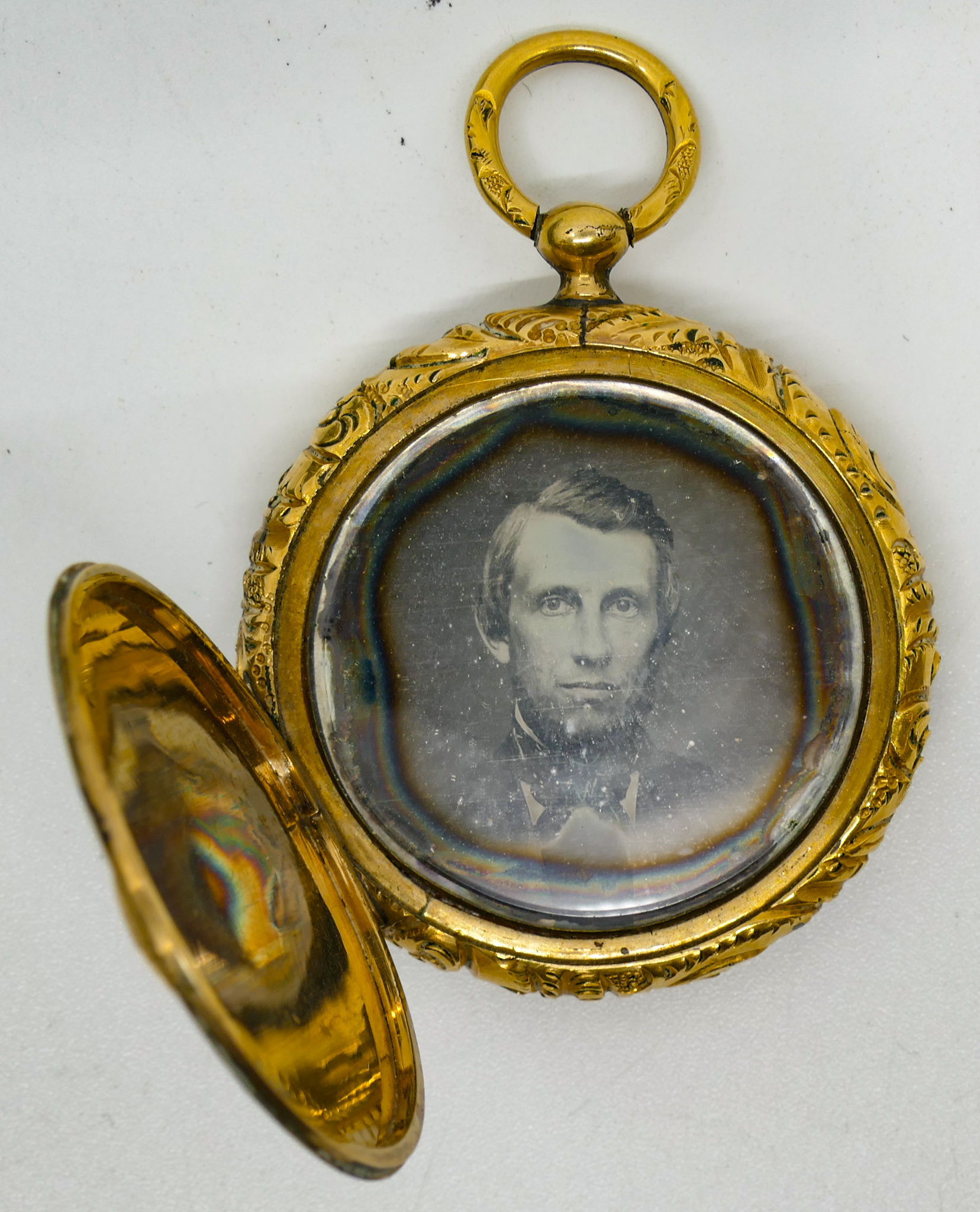 Appraisal: Antique Daguerrotype Double Gold Filled Locket '' Diameter