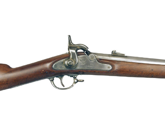 Appraisal: U S Springfield Model musket cleaned silver gray finish overall