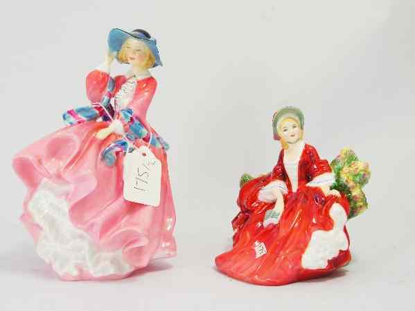 Appraisal: Royal Doulton Figures Top of the Hill HN Pink and