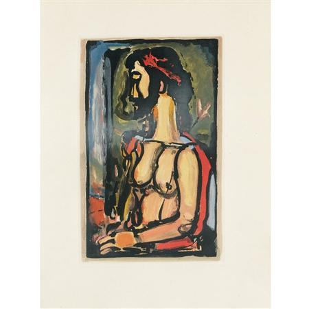 Appraisal: Georges Rouault ECCE HOMO Color aquatint Estimate -