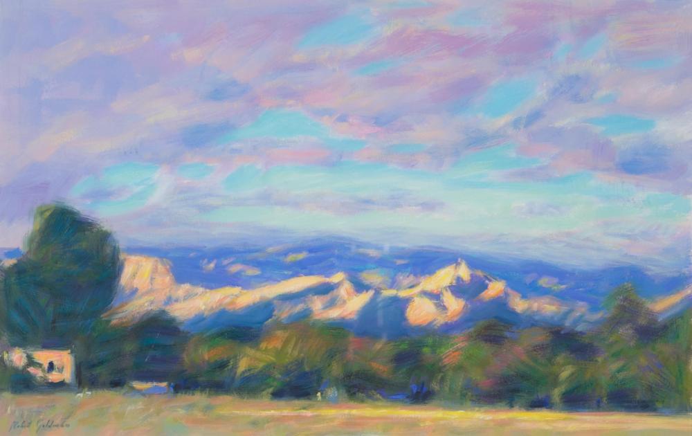 Appraisal: ROBERT GOLDMAN Arizona California born pastel on paper landscape with