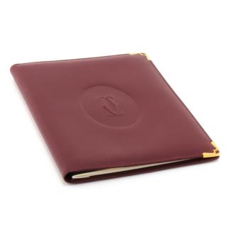 Appraisal: Cartier Paris Bordeaux Must De Leather Address Book Agenda in