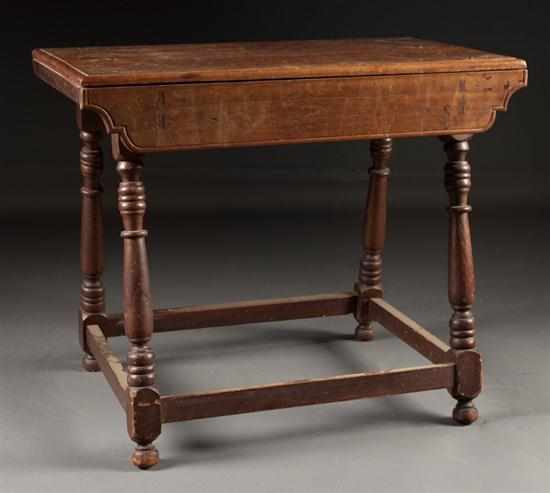 Appraisal: French Country walnut table th century in H in L