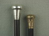 Appraisal: WALKING STICKS - TWO TH C PRESENTATION WALKING STICKS -