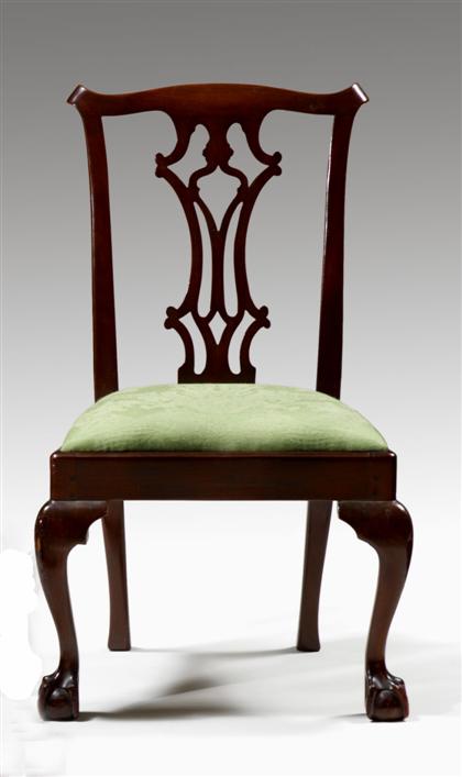 Appraisal: Chippendale mahogany side chair possibly eliphalet chapin - connecticut late