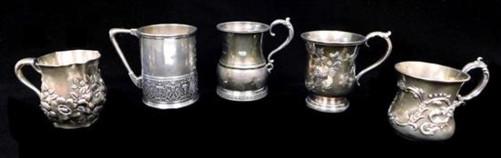 Appraisal: SILVER Five cups including Duhme Co Cincinnati OH c -