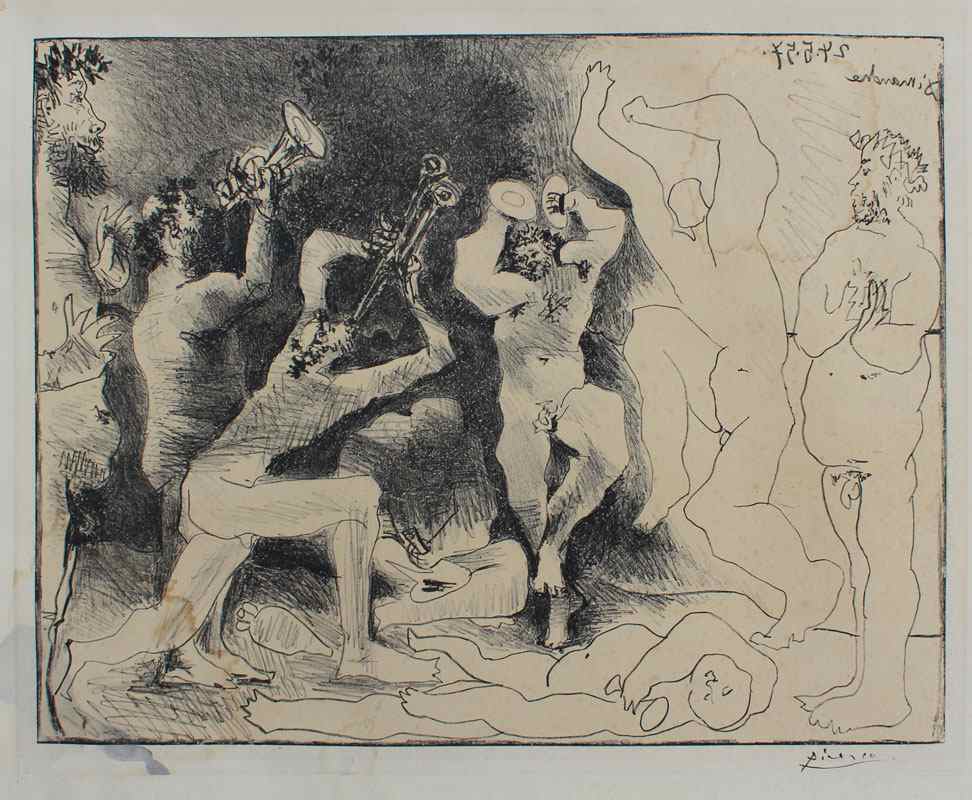 Appraisal: PICASSO Pablo Spanish - ''La Danse de Fauns'' Lithograph ''