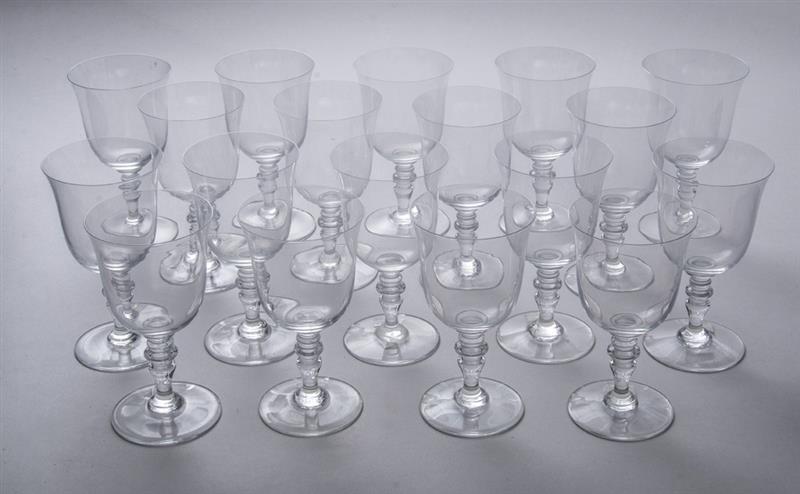 Appraisal: SET OF EIGHTEEN BACCARAT CRYSTAL BELL-FORM WATER GOBLETS AND EIGHTEEN