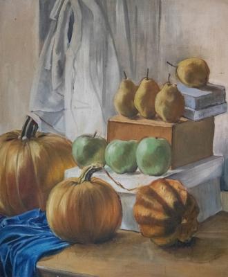 Appraisal: Attributed to Enid Smiley - Still Life with Pears Apples