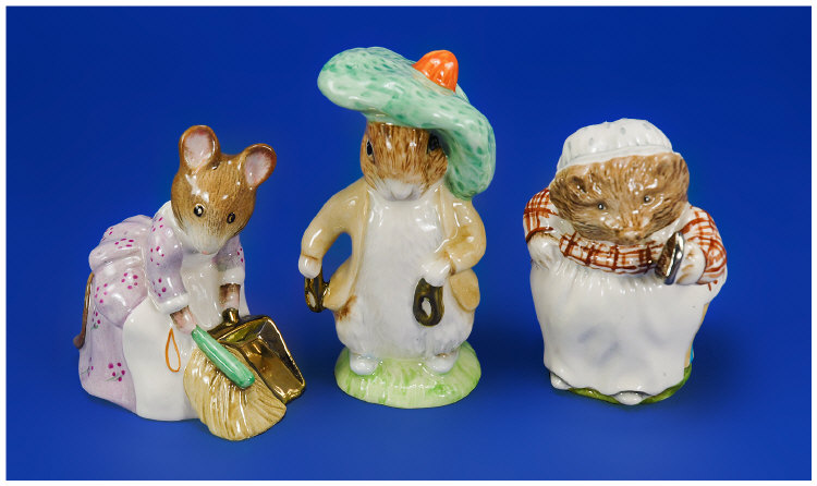 Appraisal: Beswick Royal Doulton Beatrix Potter Figures in total Gold Back