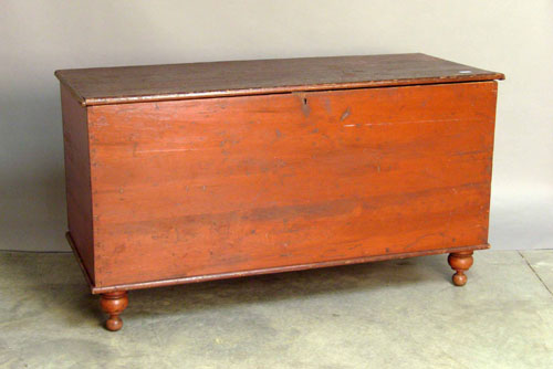 Appraisal: Pennsylvania painted pine blanket chest th c h w