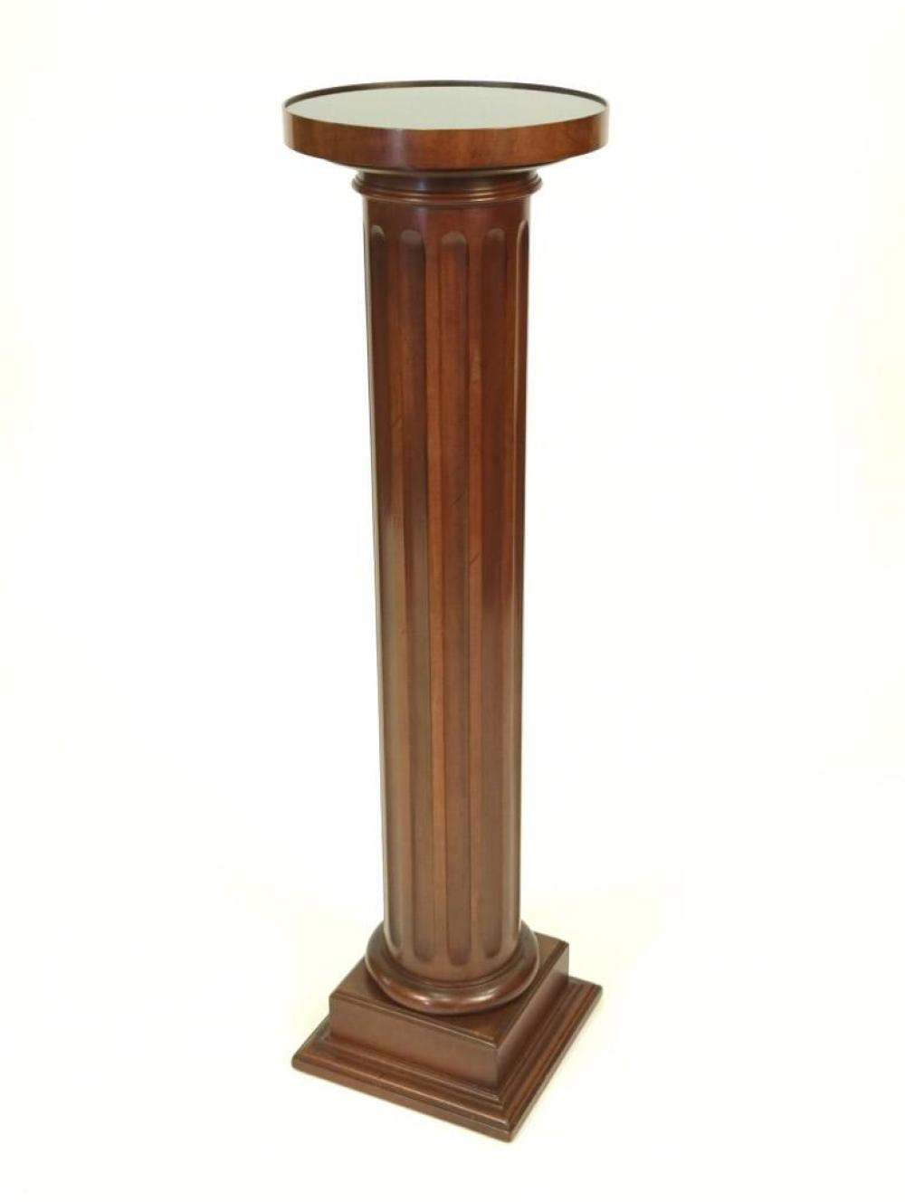 Appraisal: VINTAGE GRAND RAPIDS FURNITURE WALNUT COLUMN PEDESTAL - Vintage Grand